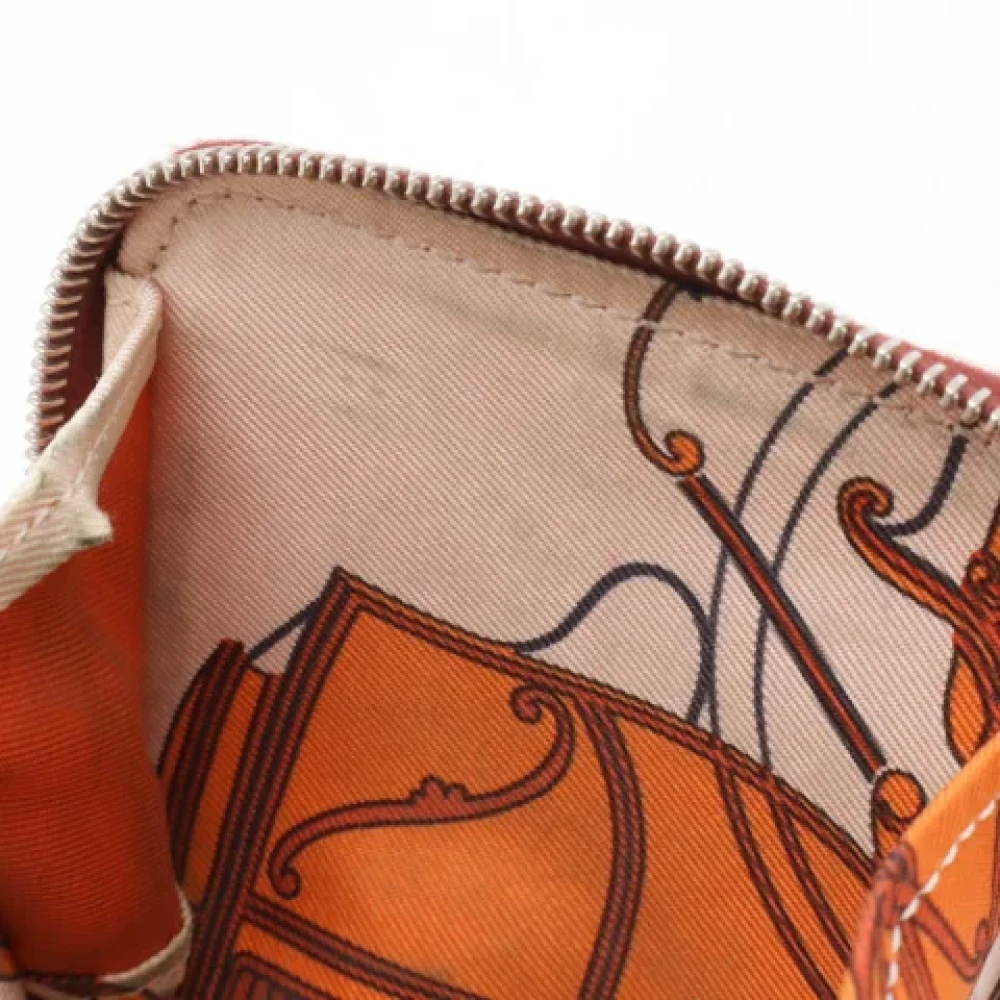 Hermès Vintage Pre-owned Silk wallets Brown Dames