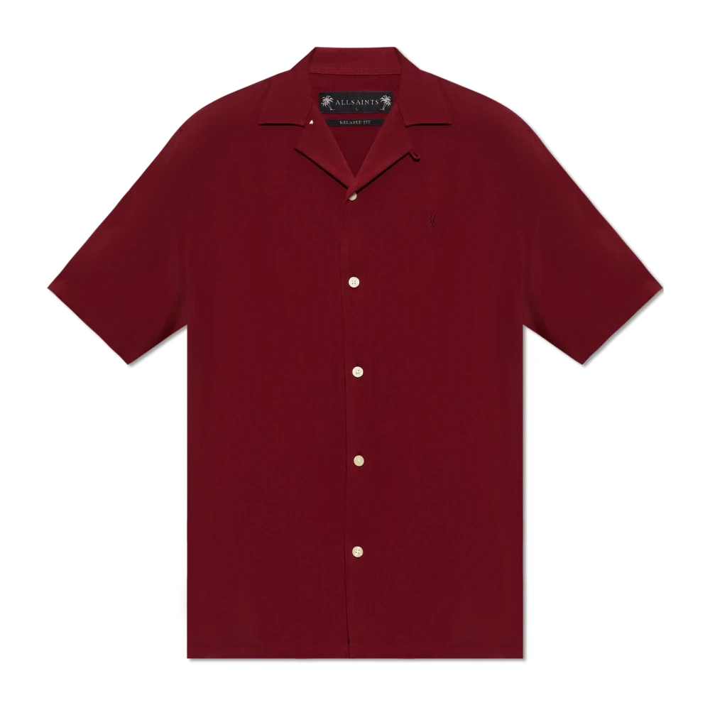 AllSaints Venice relaxed-fit shirt Red Heren