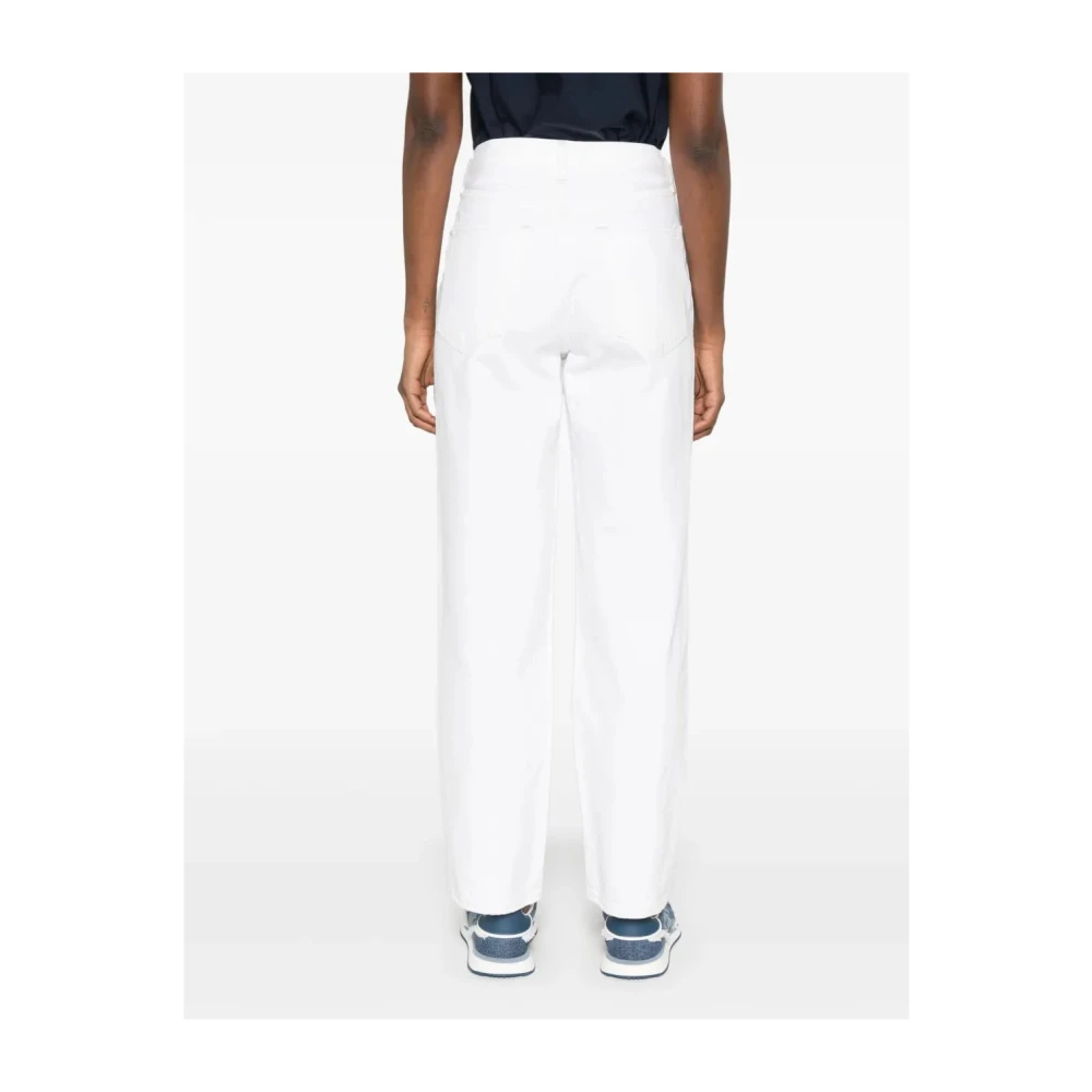 Agolde Milkshake V-Waist Baggy Jeans White Dames