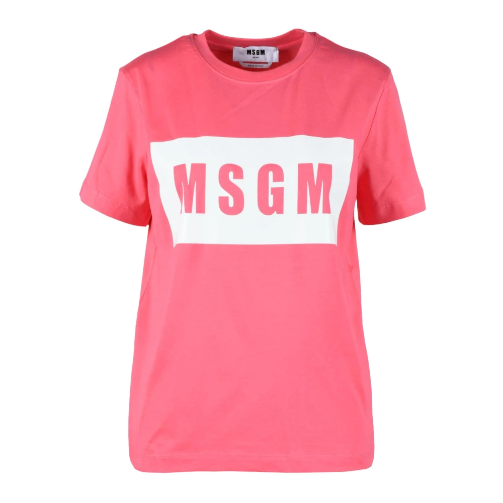 Msgm - Tops > T-Shirts - Pink - Msgm - Modalova