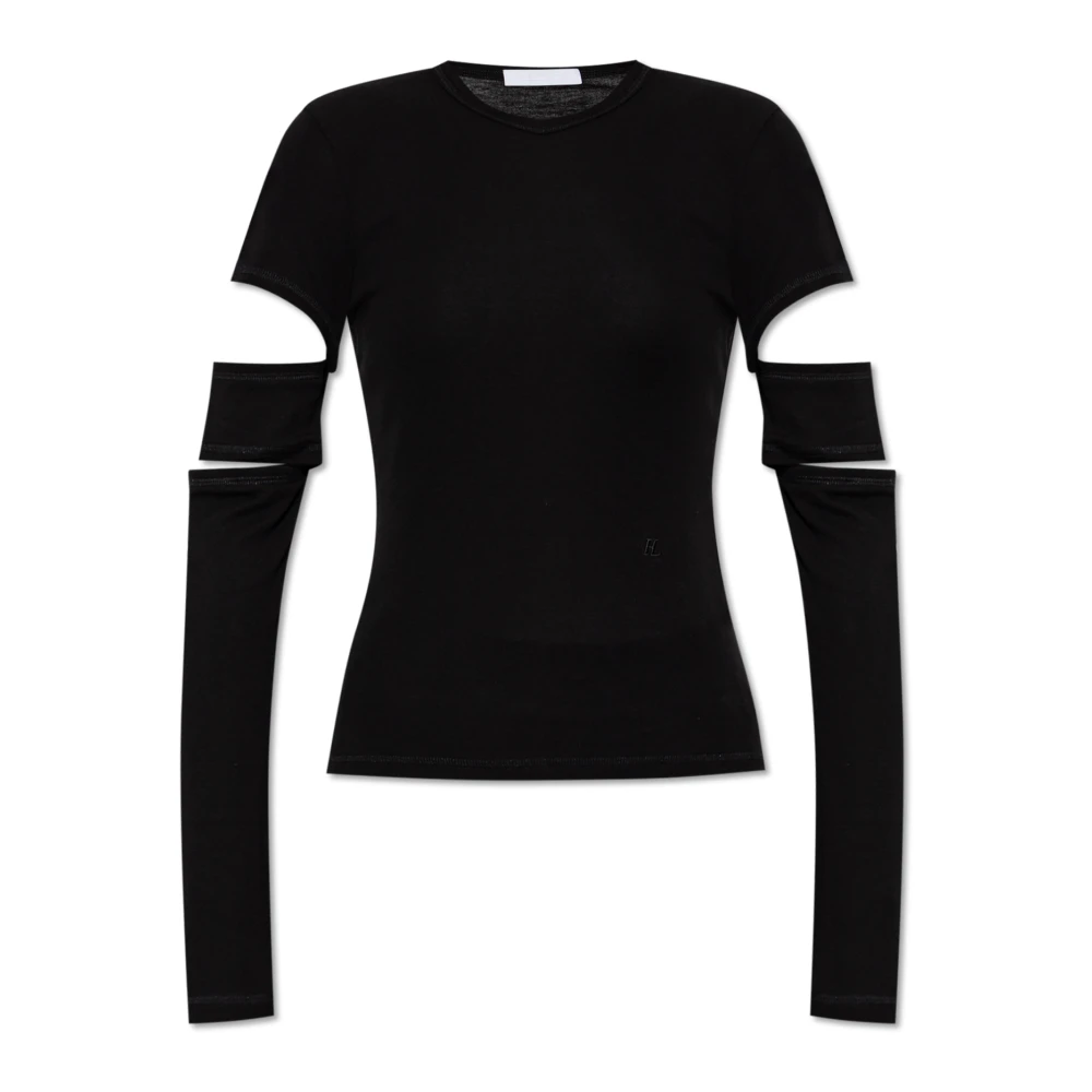 Helmut Lang Top met afneembare mouwen Black Dames