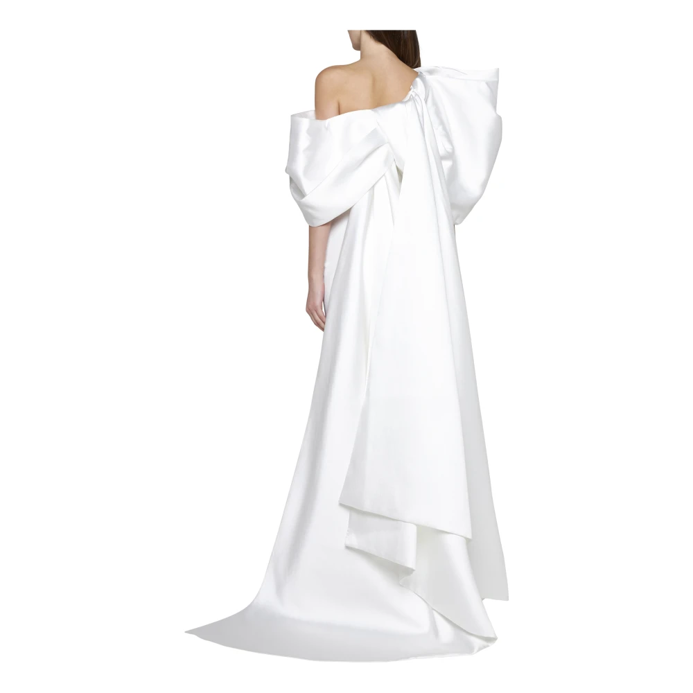 Solace London Witte Raye Maxi Jurk White Dames