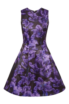Duchesse Midi Dress Flowers