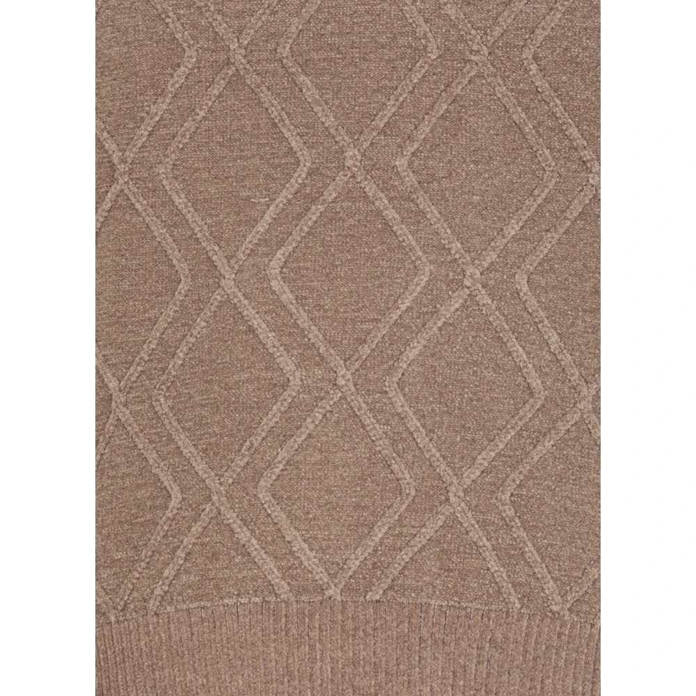RRD Geometrisch Patroon Fluweel Trui Grijs Gray Dames