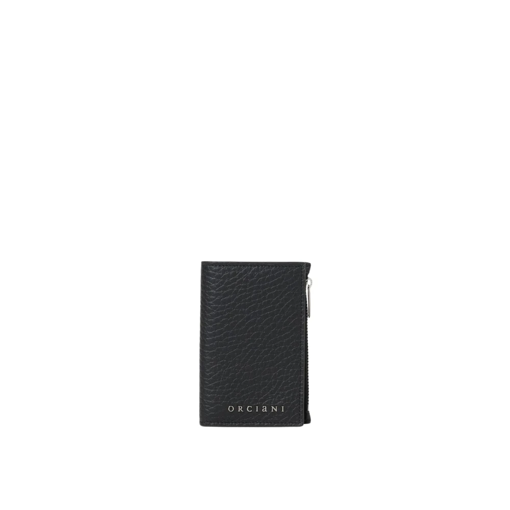 Orciani Women's Black Wallets & Cardholders, One Size, Zipper Card Holder Wallet