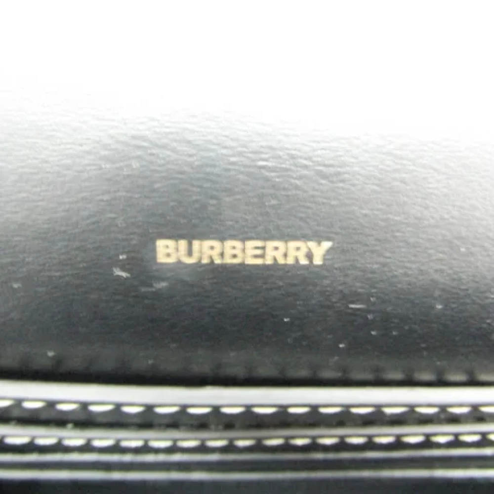 Burberry Vintage Pre-owned Canvas shoulder-bags Black Dames