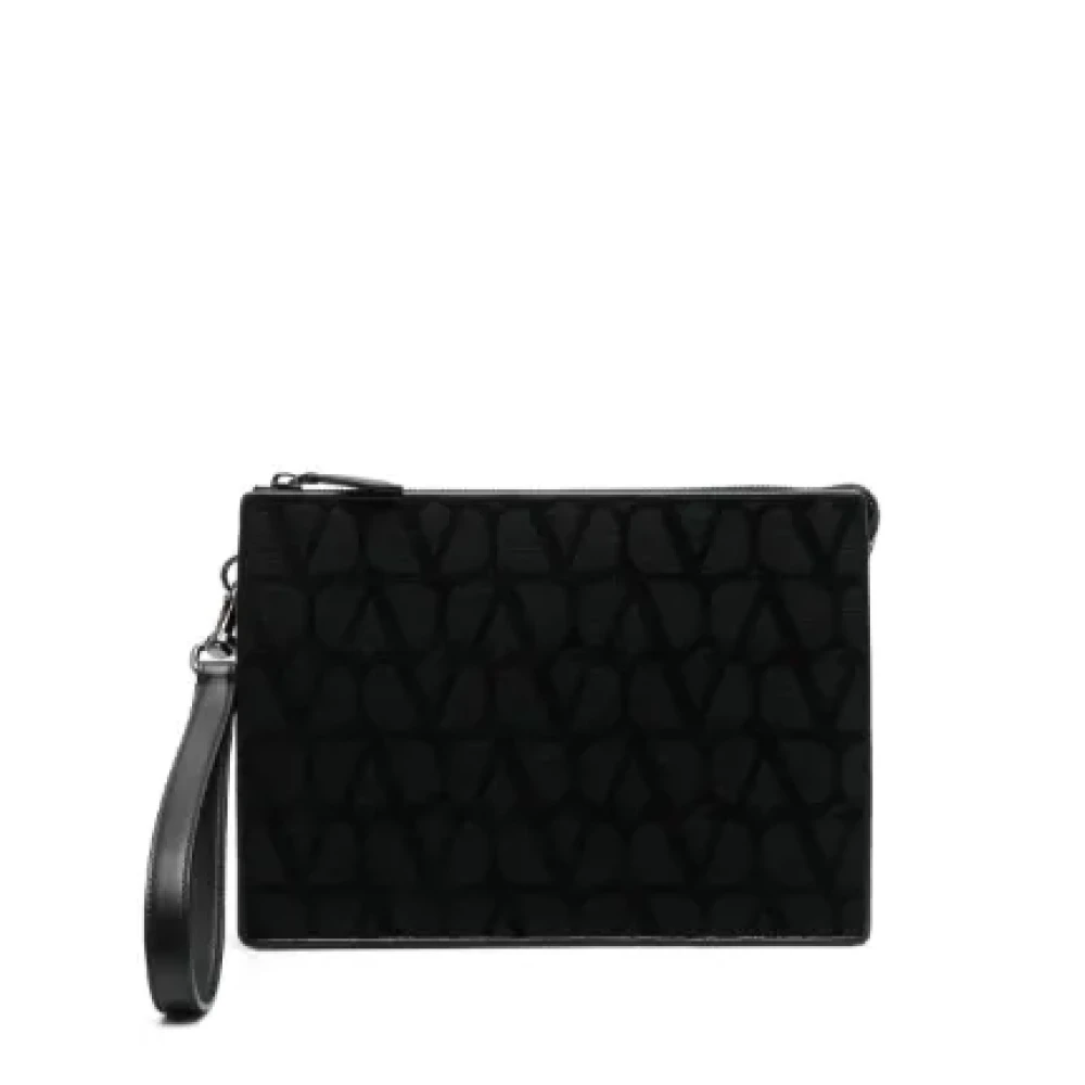 Valentino Garavani Iconographe Handtas met Afneembare Polsband Black Heren
