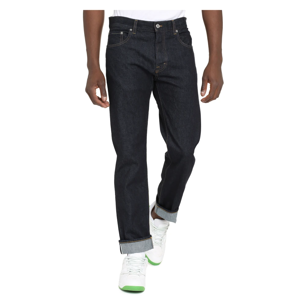 Department Five Slim Fit Jeans met Metalen Knopen Blue Heren