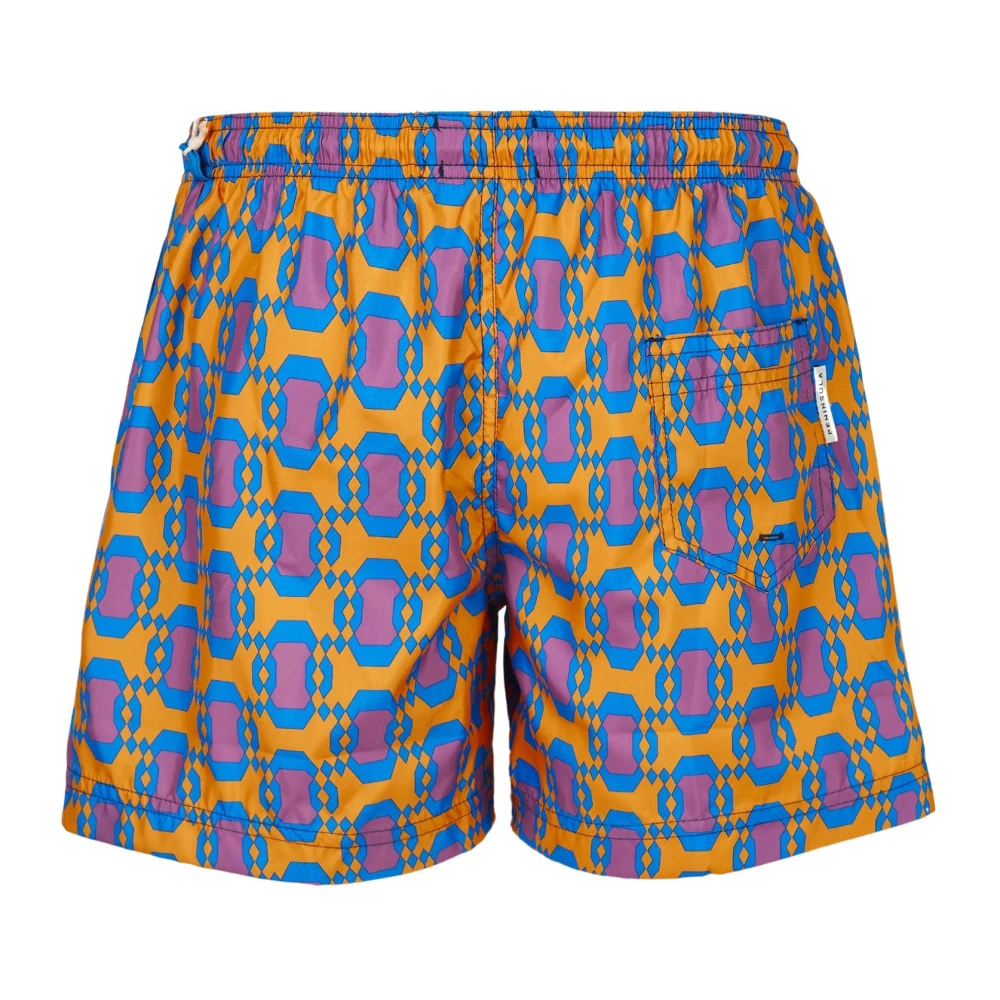 Peninsula Mediterrane Stijl Zwemkleding Oranje Multicolor Heren