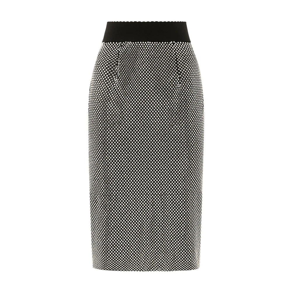 Dolce & Gabbana Stijlvolle Geplooide Mini Rok Gray Dames
