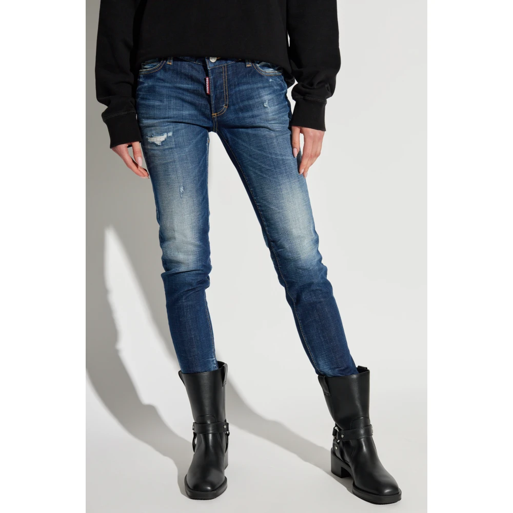 Dsquared2 Jeans Medium Waist Jennifer Blue Dames