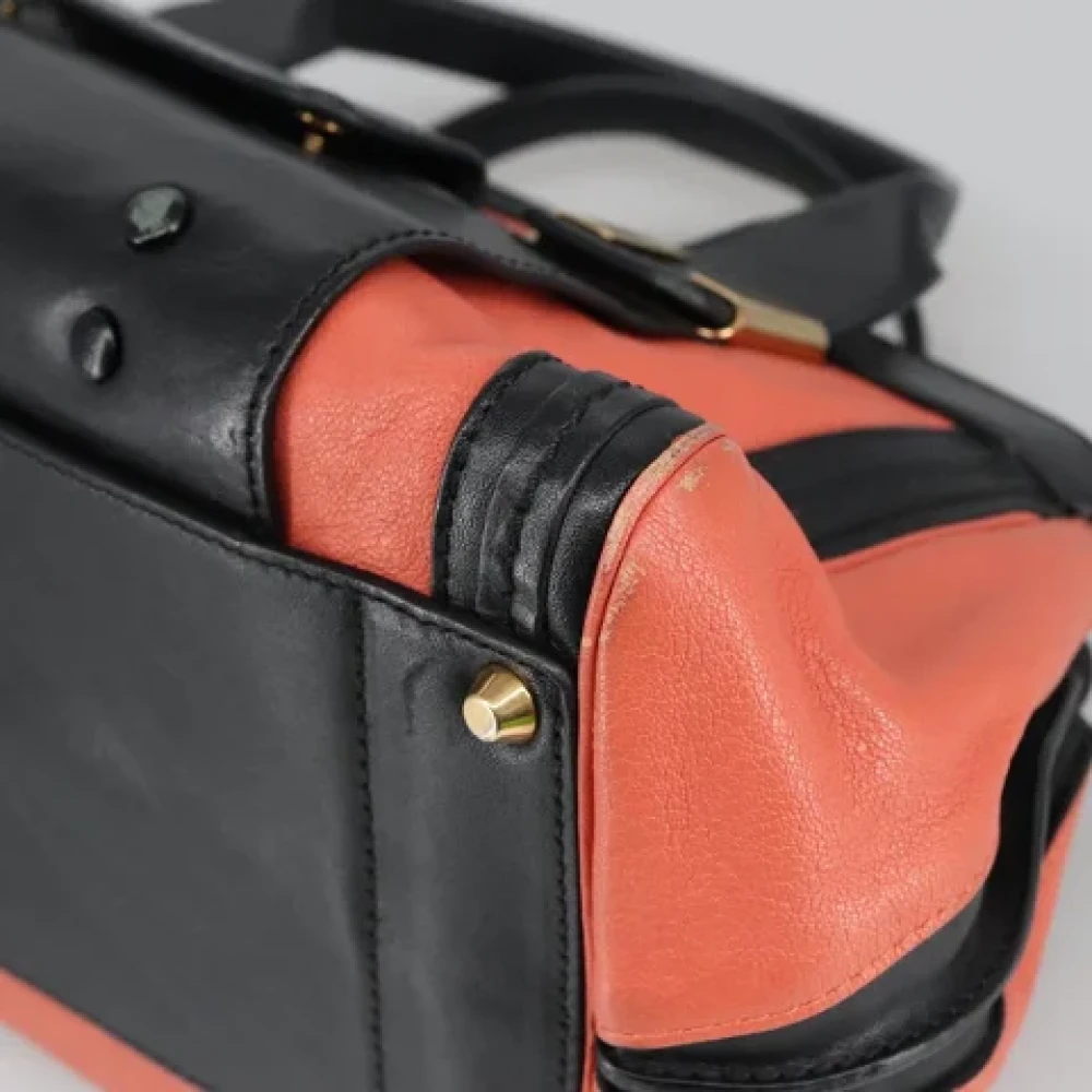Chloé Pre-owned Leather shoulder-bags Orange Dames