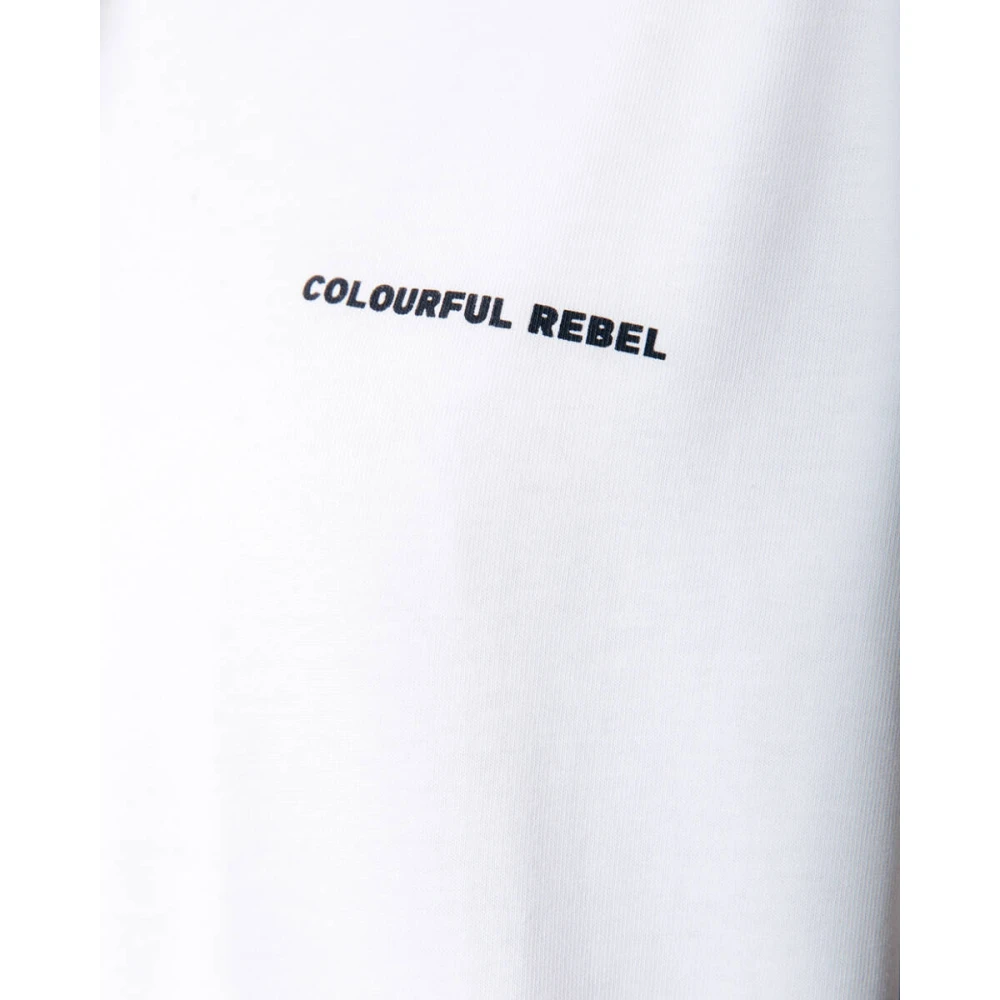 Colourful Rebel Zonsondergang Boxy Tee White Dames