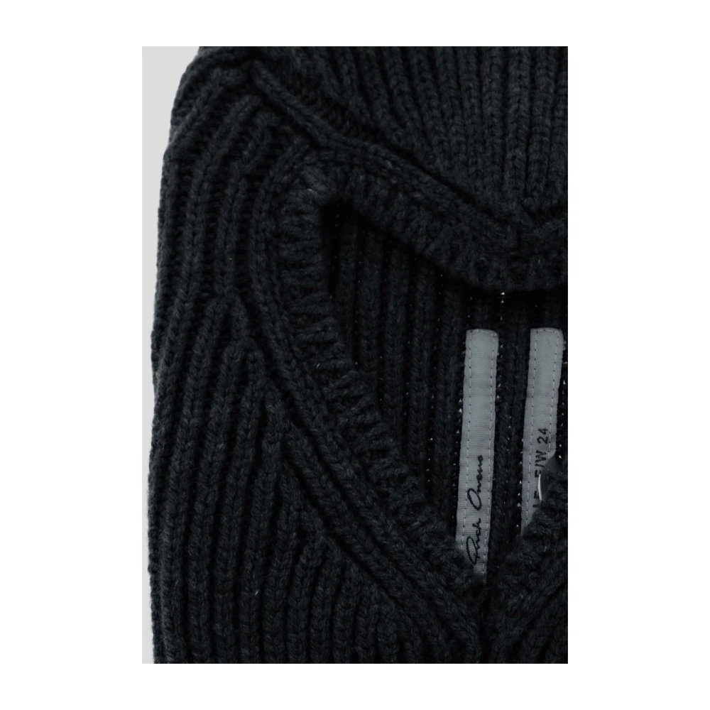 Rick Owens Schedel Kasjmier Bivakmuts Hoed Black Dames