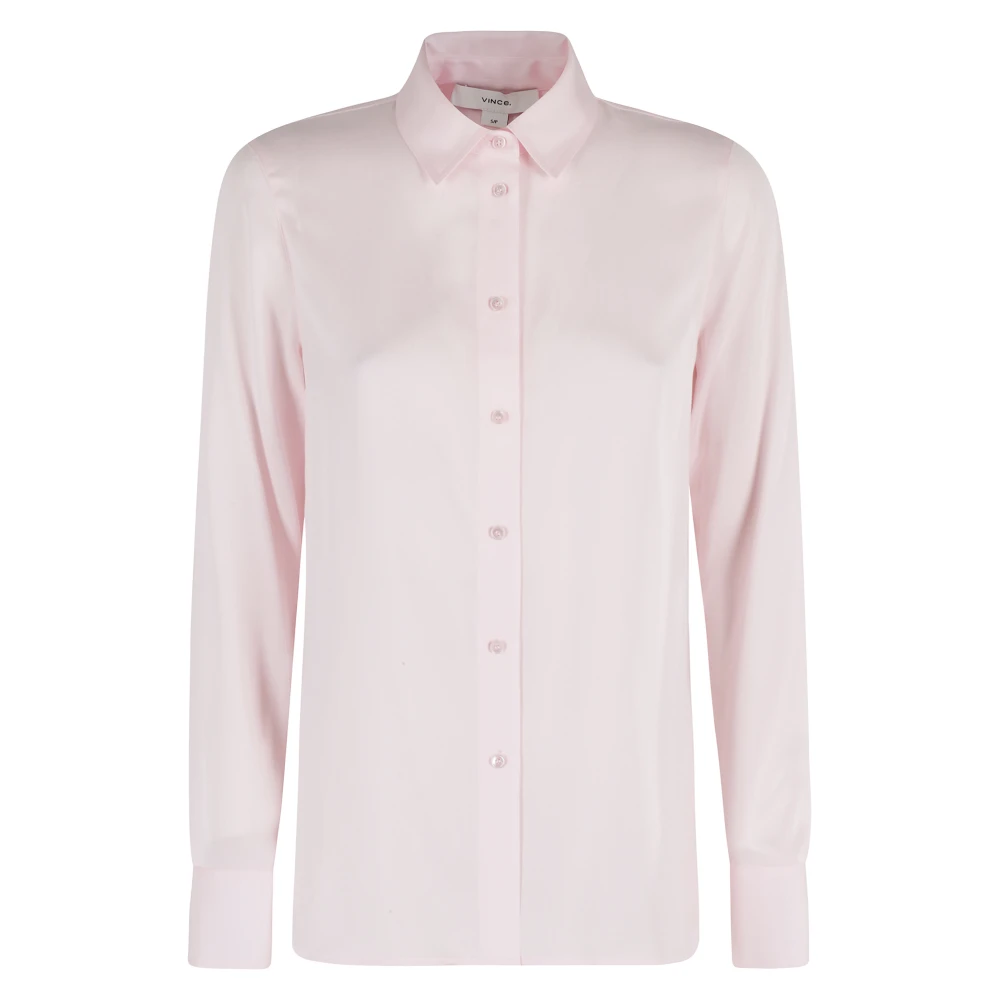 Vince Slim Fit Casual Overhemd Pink Dames