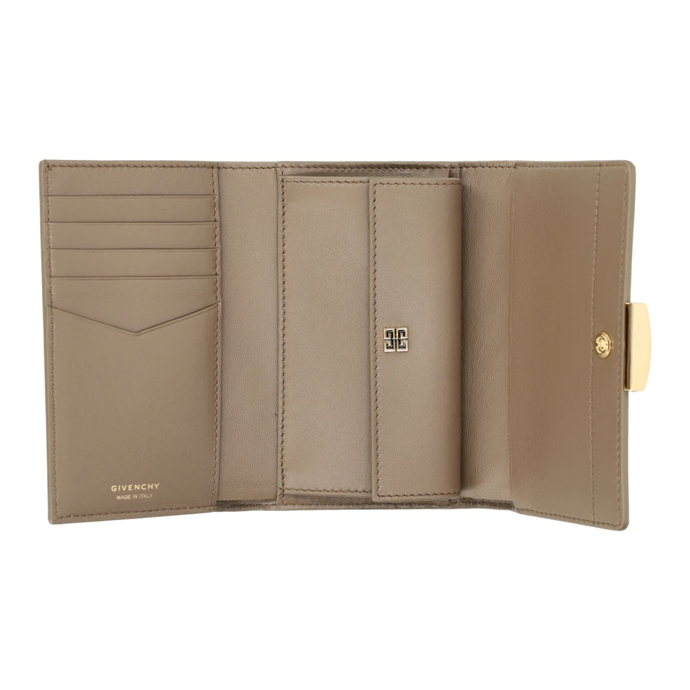 Givenchy Taupe 4G Medium Flap Portemonnee Brown Dames