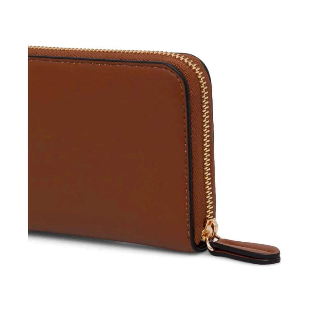 Twinset Stijlvolle Zip Around Portemonnee Brown Dames
