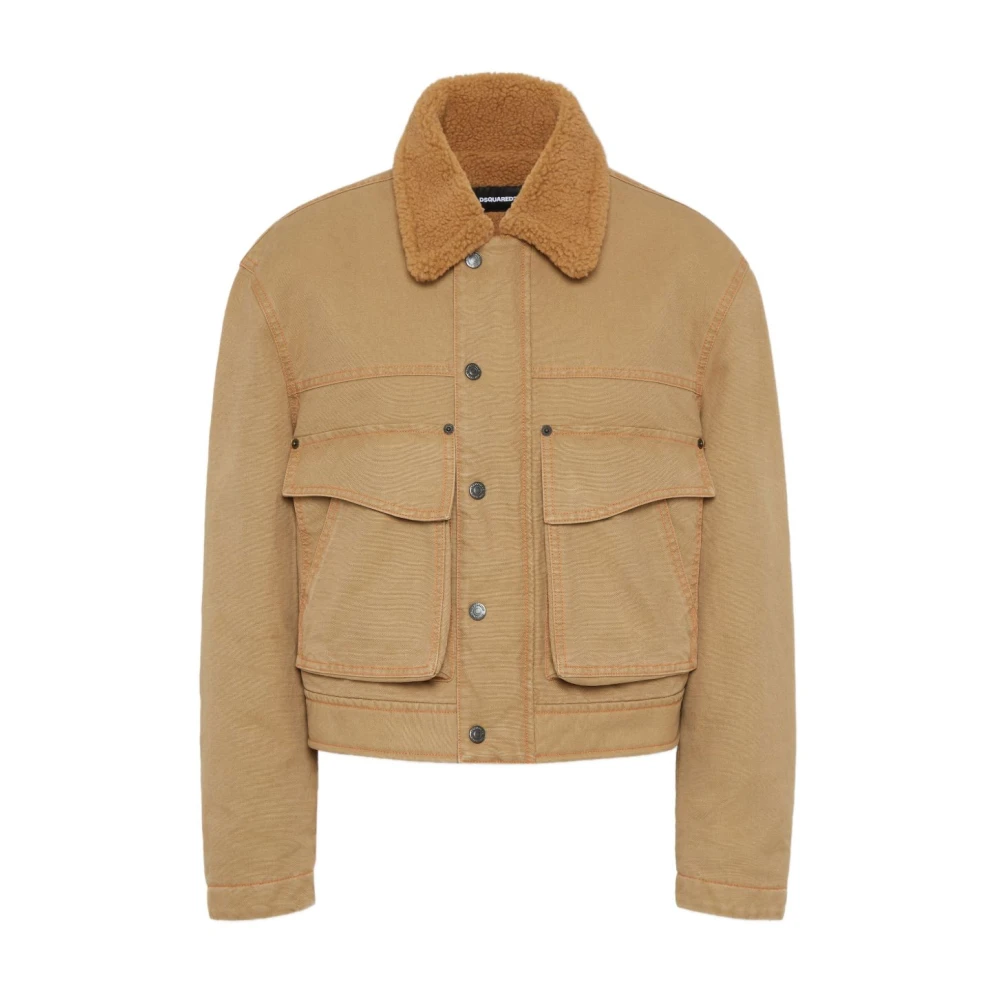 Dsquared2 Brown Light Jackets, Female, Xs, Coats