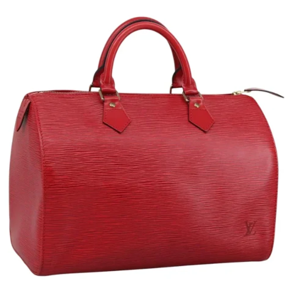 Louis Vuitton Vintage Pre-owned Leather handbags Red Dames