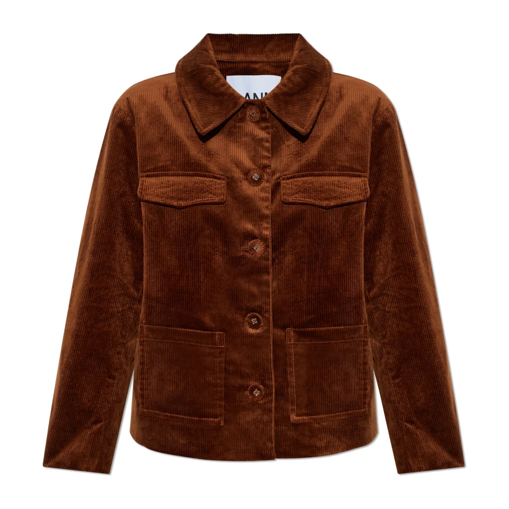 Ganni Donna Marrone Giacche, S, New,