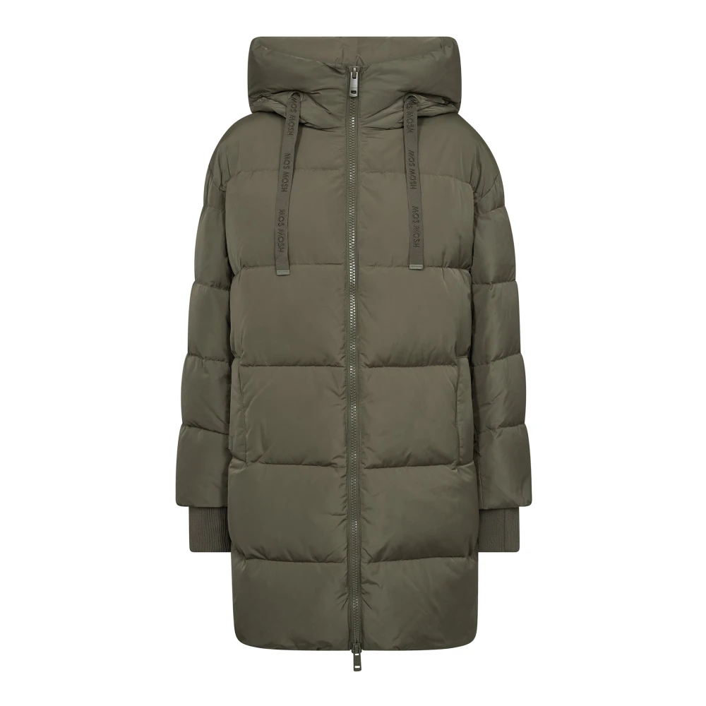Mos Mosh Green Parkas, Female, M, Down Jacket In Dusty Olive