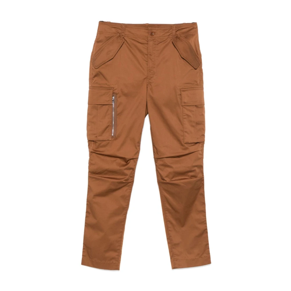Ralph Lauren Women's Brown Straight Trousers, Xl, Nidelio Ankle Cargo Trousers
