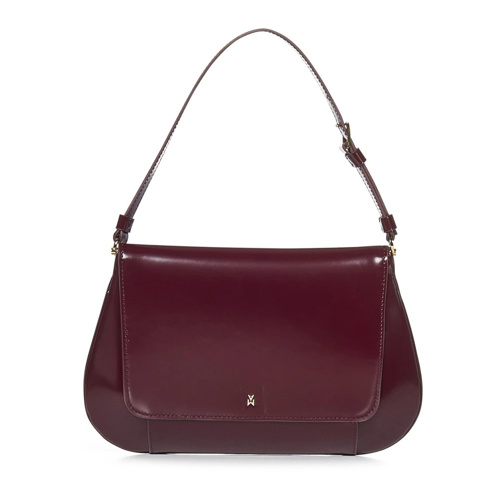 Amina Muaddi Wijn Schoudertas Elegant Chic Logo Red Dames