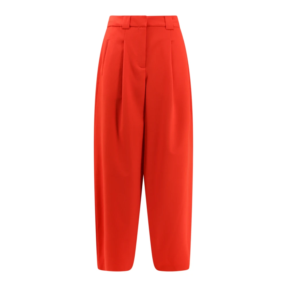 Closed Straight Trousers Red Dames