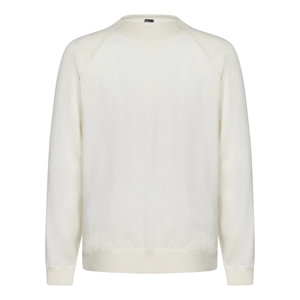 Herno Cashmere Crewneck Trui White Heren