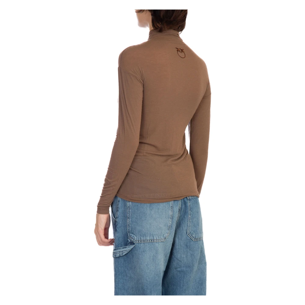 pinko Mononoke Jersey Sweater Brown Dames