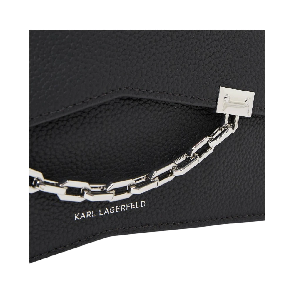 Karl Lagerfeld Stijlvolle K Seven 2.0 Leren Tas Black Dames