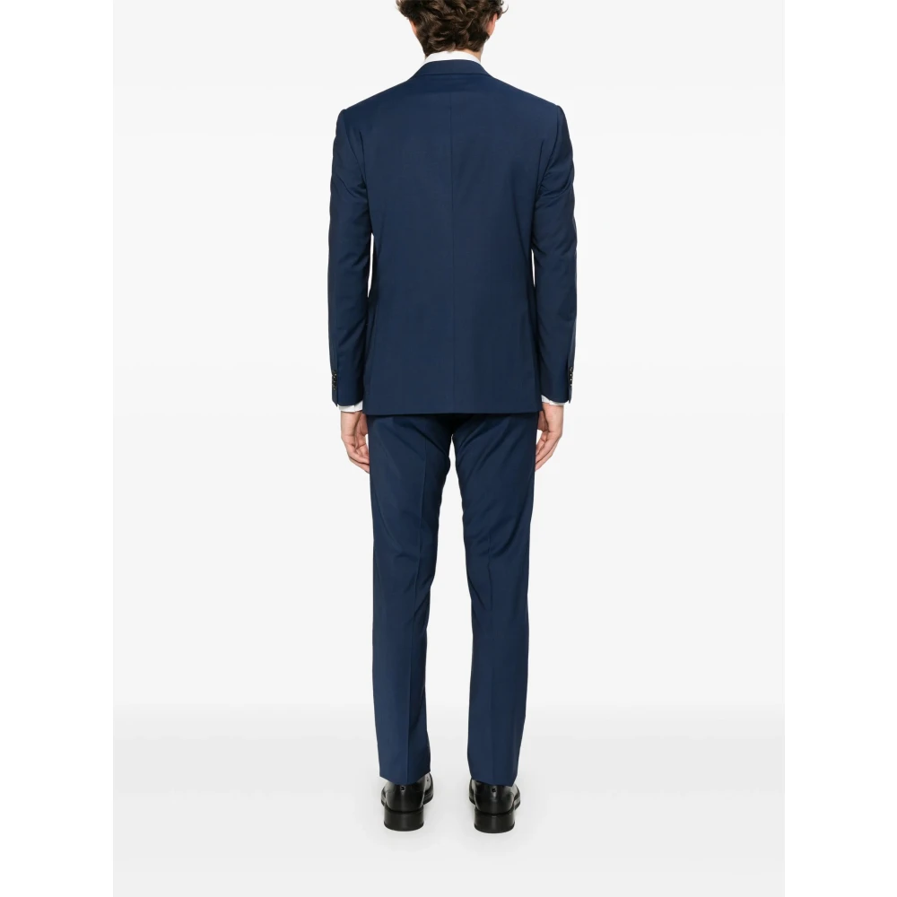 Corneliani Stretch wollen pak Drop 7 Blue Heren