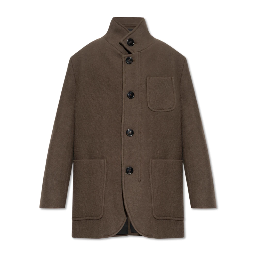 Coats > Single-Breasted Coats - - Ami Paris - Modalova