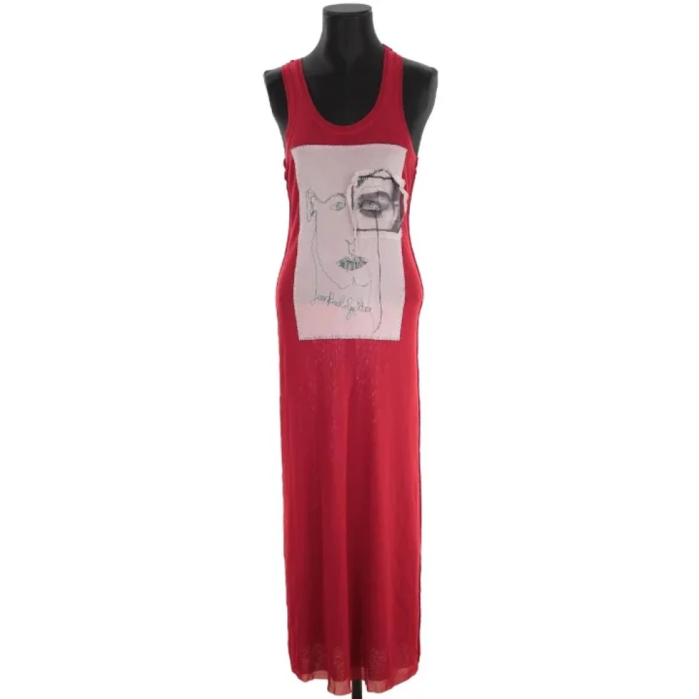 Jean Paul Gaultier Pre-owned Wool dresses Red Dames