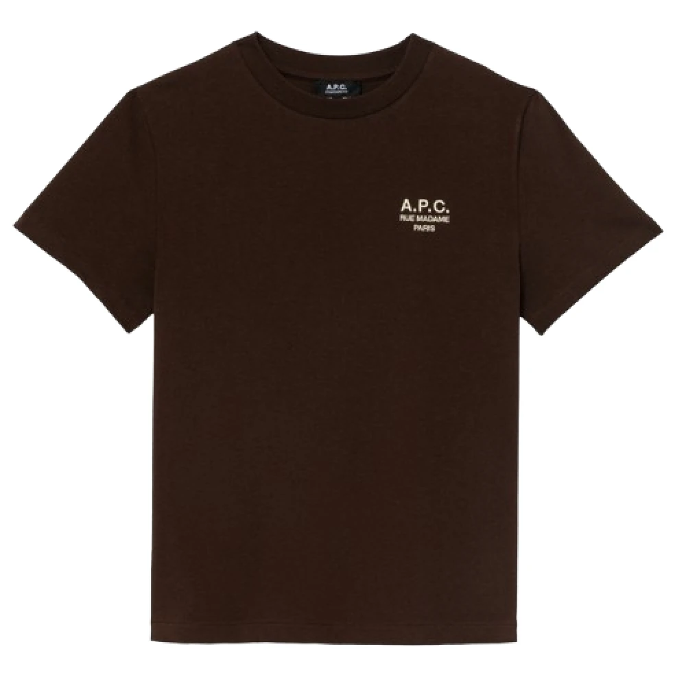 A.p.c. - Tops > T-Shirts - Brown - A.p.c. - Modalova