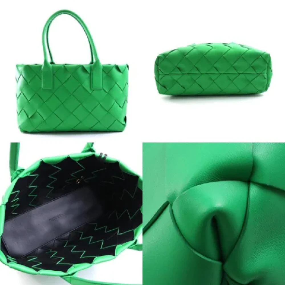 Bottega Veneta Vintage Pre-owned Leather shoulder-bags Green Dames