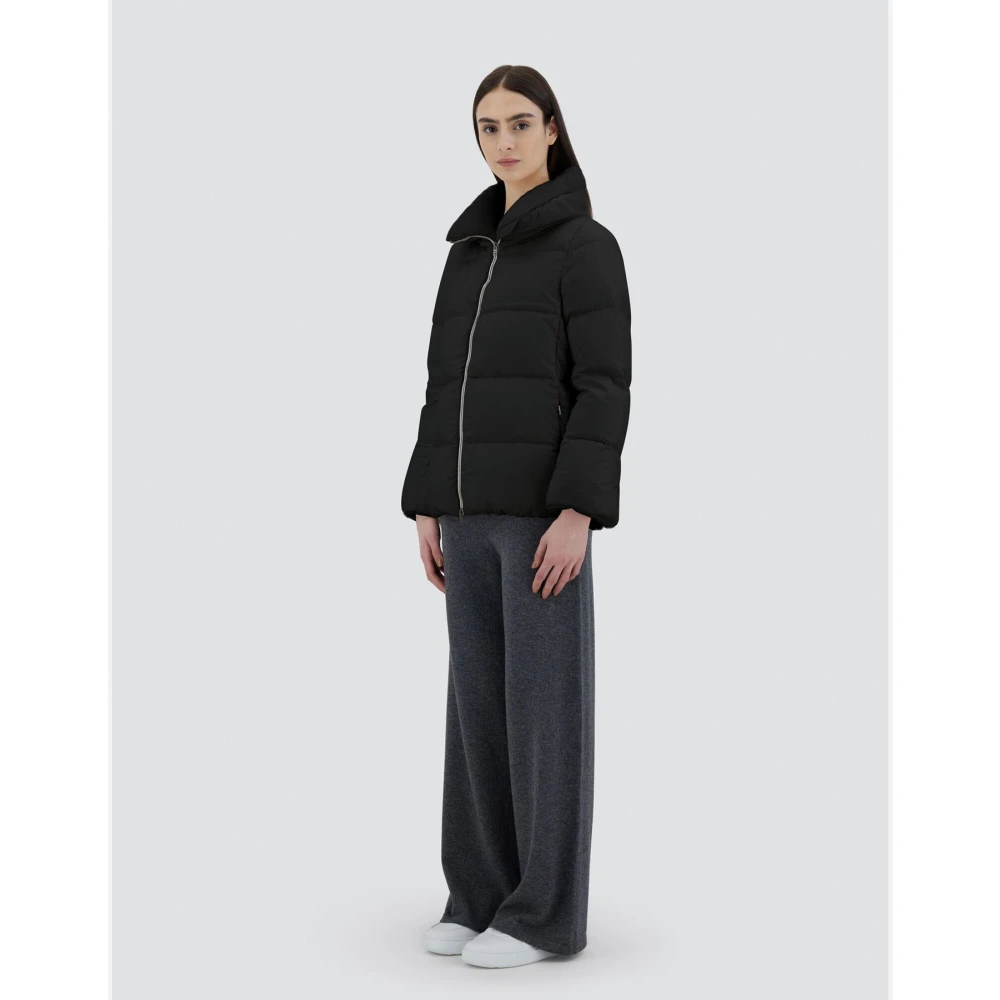 Herno Faux Fur Damesjas Black Dames