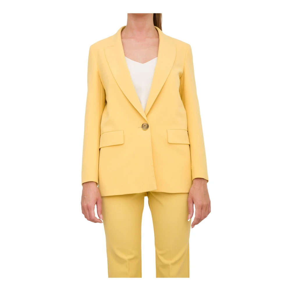 Marella Stijlvolle Jas voor Vrouwen Yellow Dames