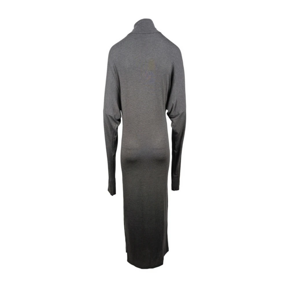 Norma Kamali Antraciet Coltrui Jurk in Grijs Gray Dames