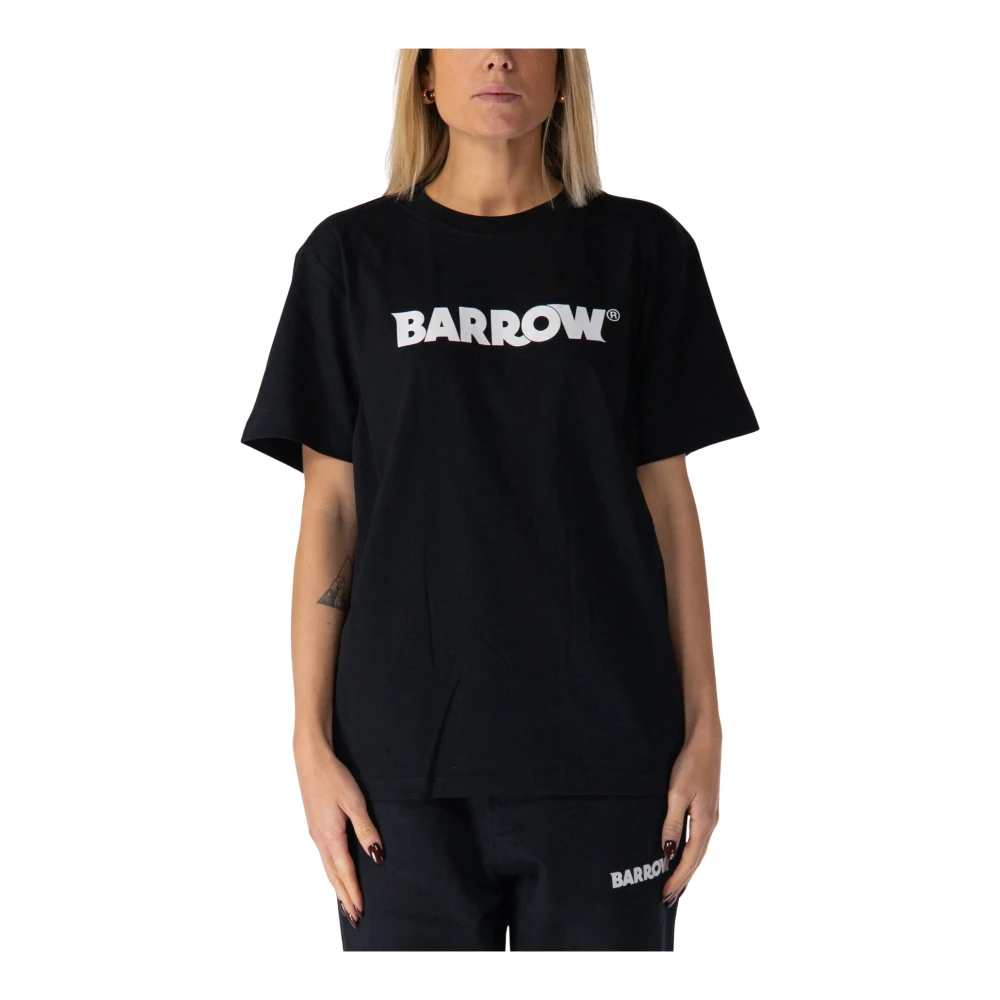 Barrow Iconische Letter Unisex T-Shirt Black Dames