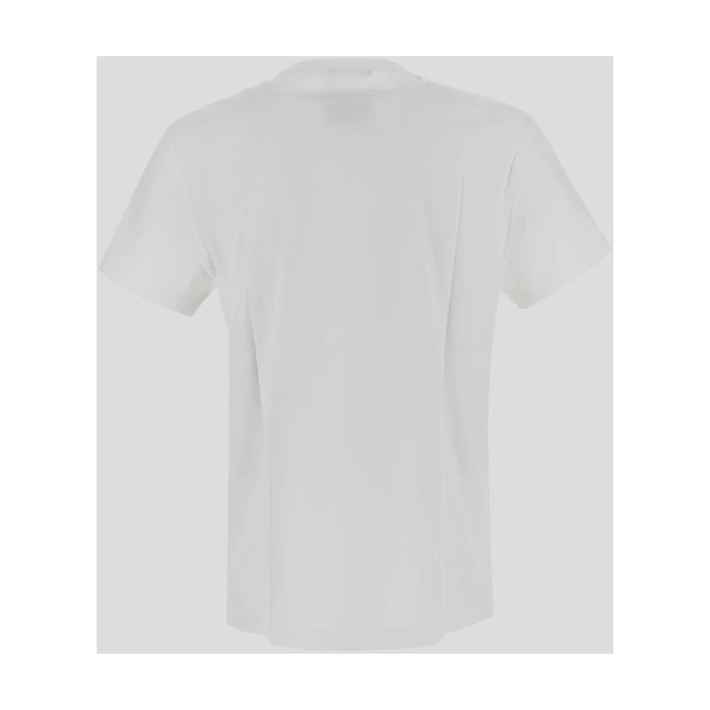 Versace Katoenen T-shirt met korte mouwen White Heren