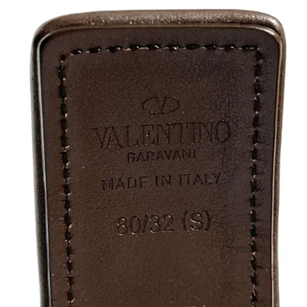 Valentino Vintage Pre-owned Leather belts Brown Dames