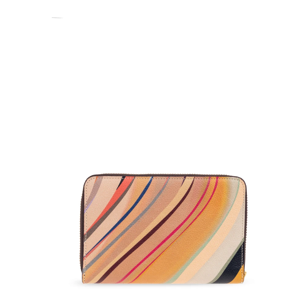 Paul Smith Leren portemonnee met bedrukt logo Multicolor Dames