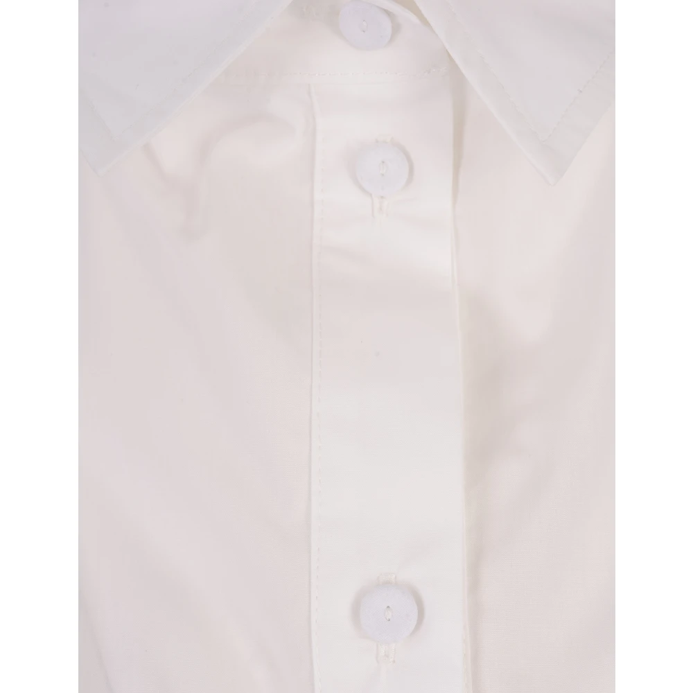Alessandro Enriquez Witte Katoenen Klassieke Kraag Shirt White Dames