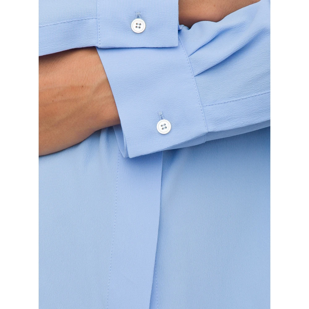 Marella Blauw Overhemd Stijlvol Ontwerp Blue Dames