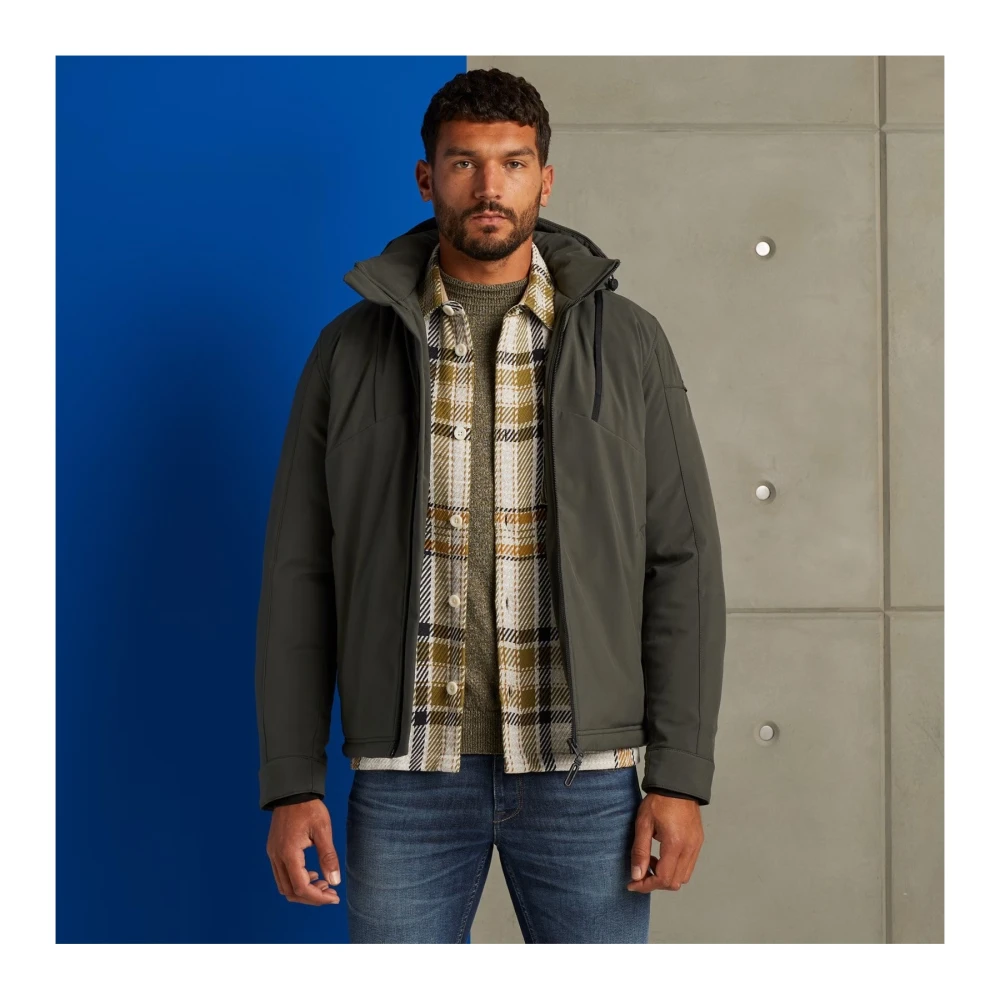 Cast Iron Superbolt Softshell Jas met Afneembare Capuchon Green Heren