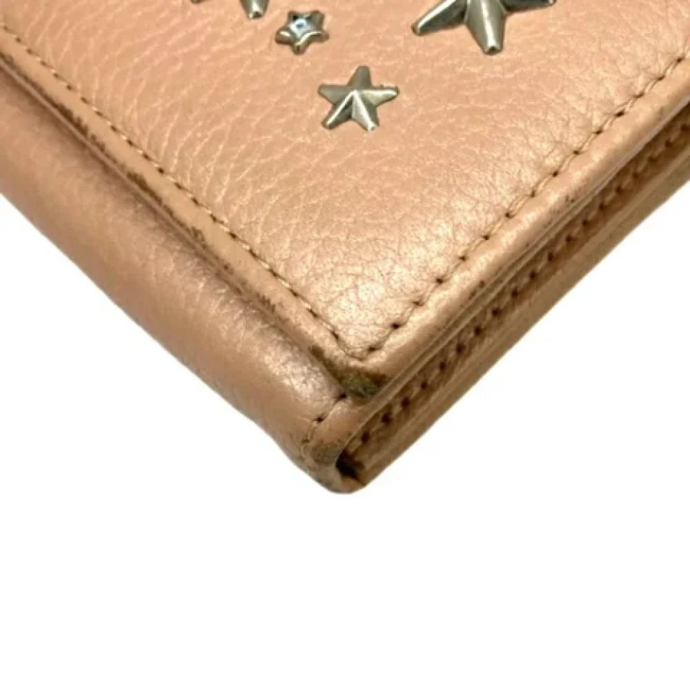 Jimmy Choo Pre-owned Leather wallets Pink Dames