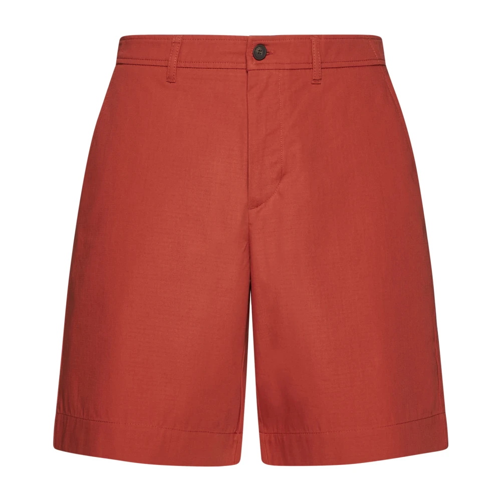Maison Kitsuné Stijlvolle Shorts voor Mannen Orange Heren