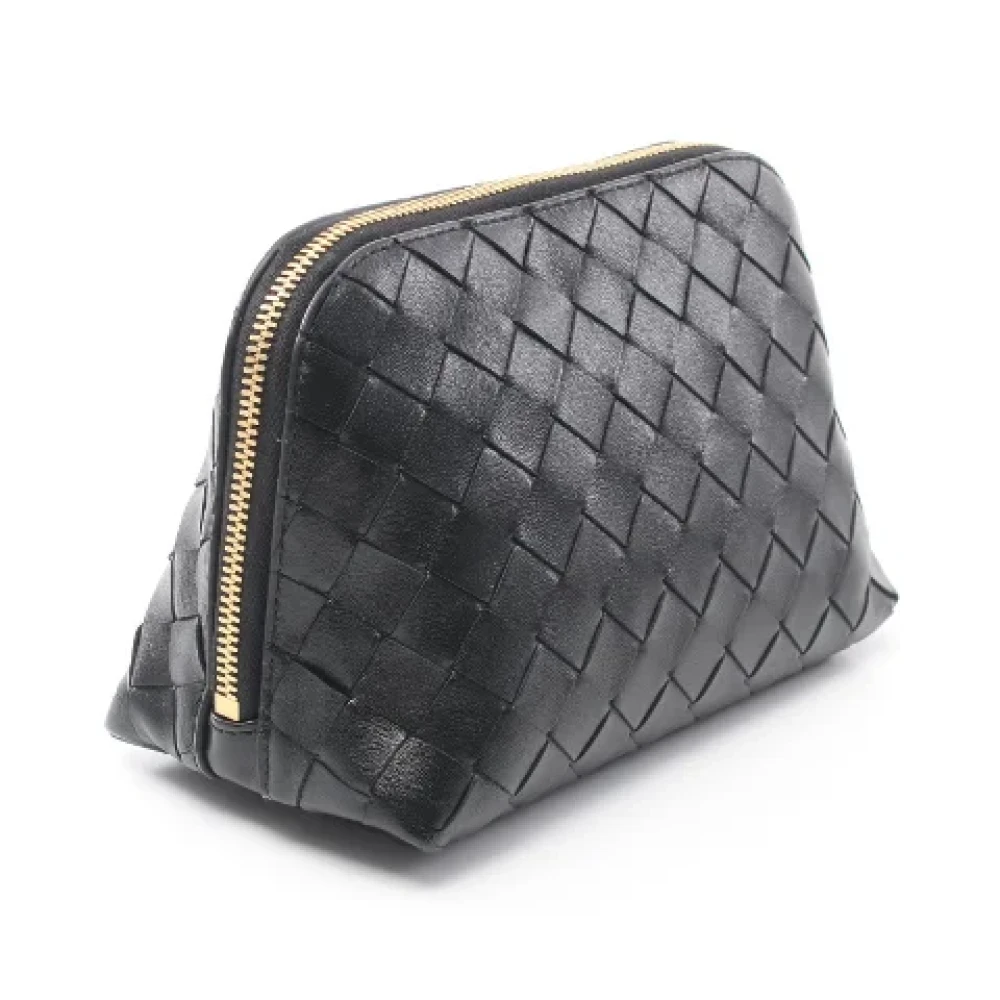 Bottega Veneta Vintage Pre-owned Leather pouches Black Dames