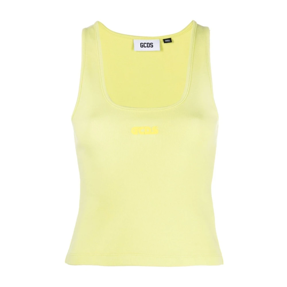 Gcds Green Sleeveless Tops, Male, M, Top